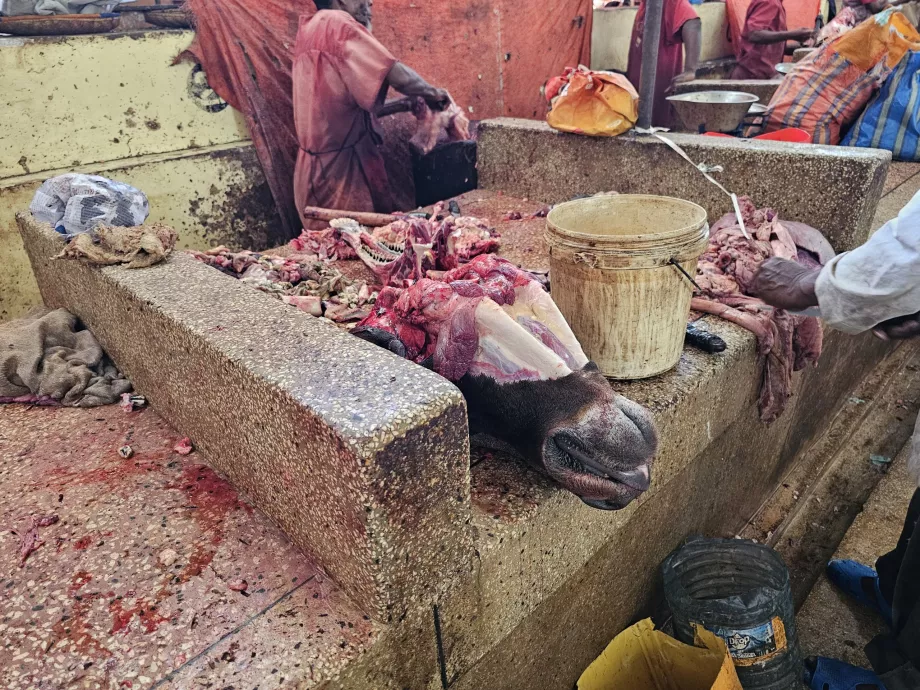 Kjøttmarked i den sentrale markedsbygningen