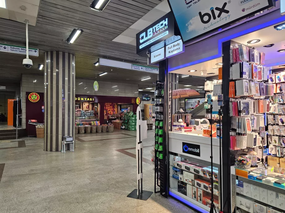 Butikker på metrostasjoner