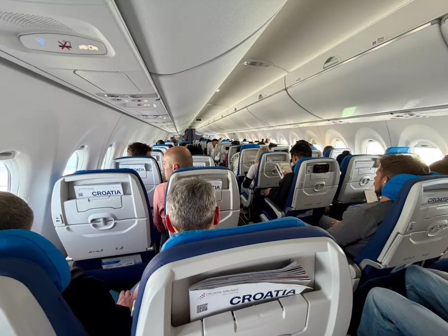 Interiør fra Croatia Airlines