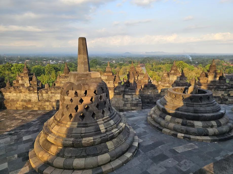 Borobudur-tempelet, utsikt