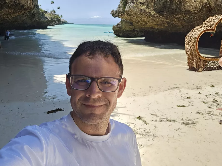 Jeg på Mtende-stranden