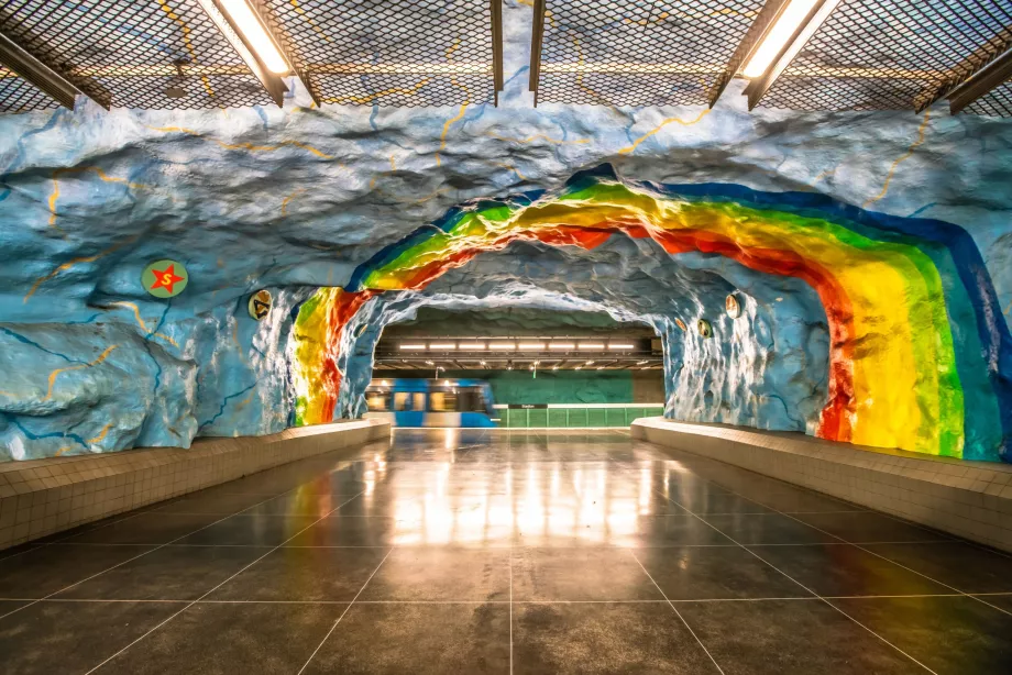 Den kunstneriske T-banen i Stockholm