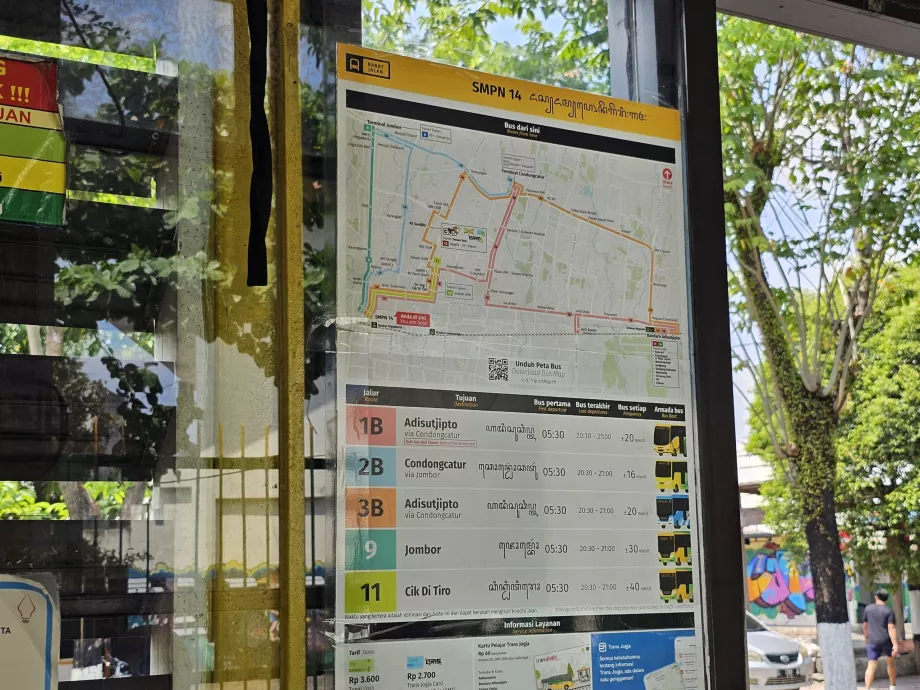 Informasjon på holdeplasser