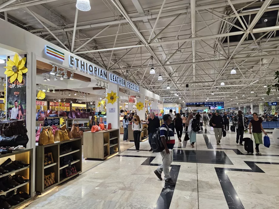 Butikker i transittområdet