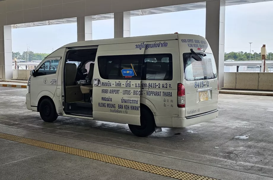Minibuss Krabi lufthavn - Krabi by - Ao Nang