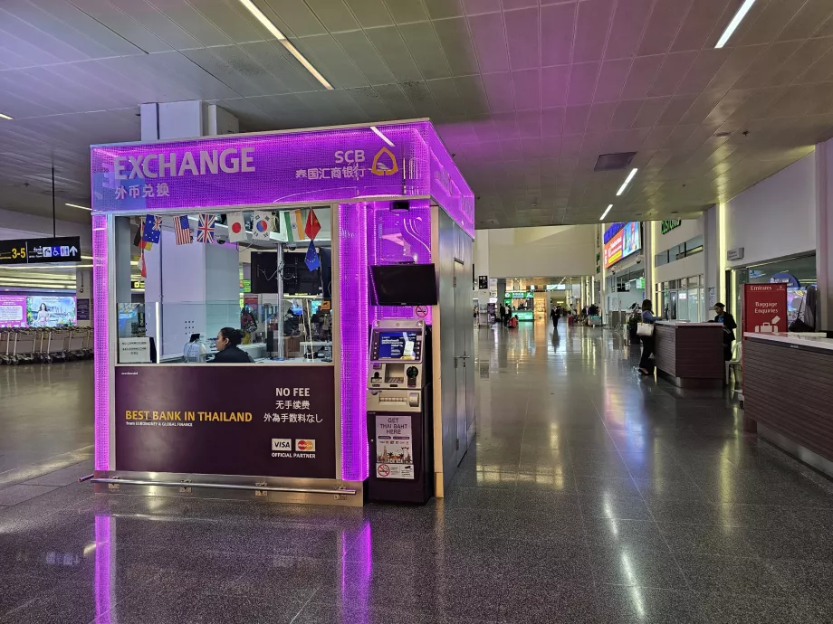 Minibank med valutaveksling