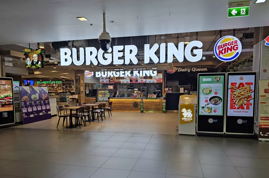 Burger King, offentlig område, innenlandsterminal