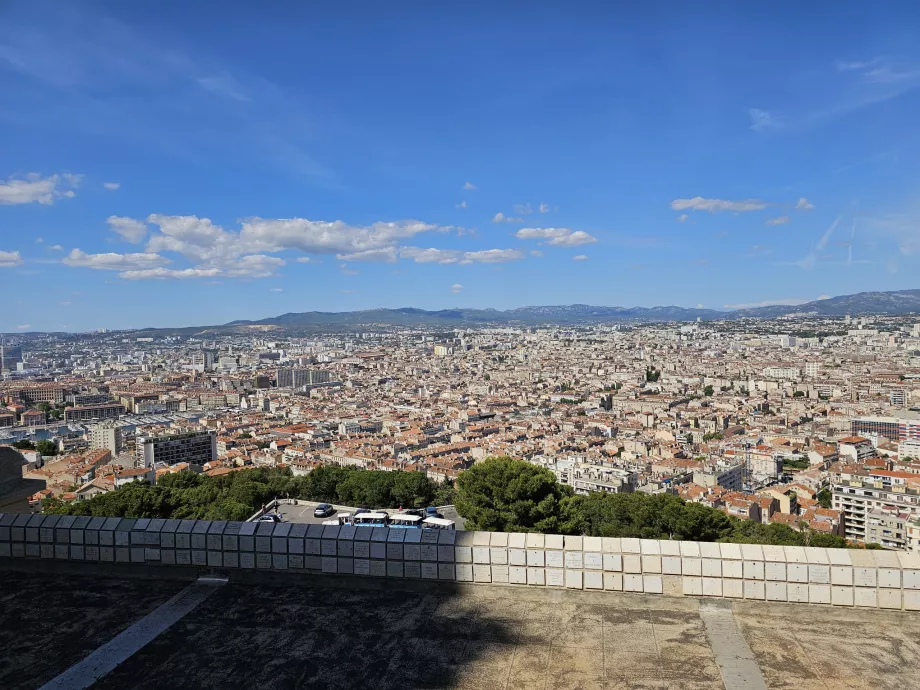 Utsikt fra Notre Dame de la Garde