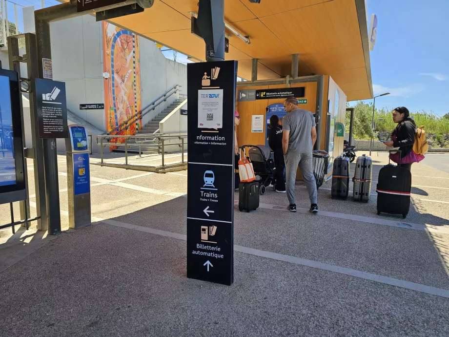 Billettautomat for tog