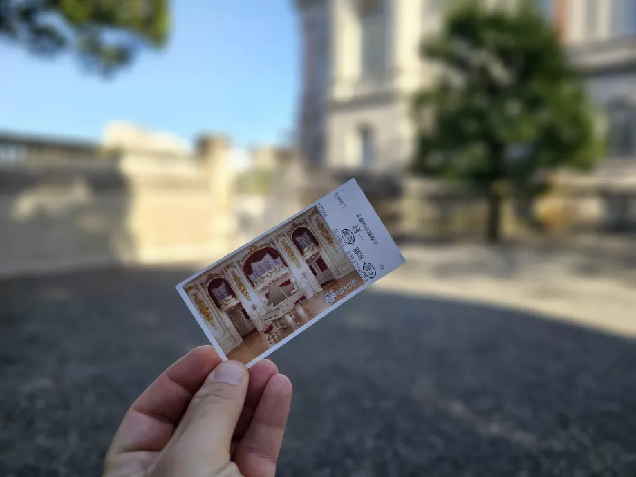 Billett til Akasaka-palasset