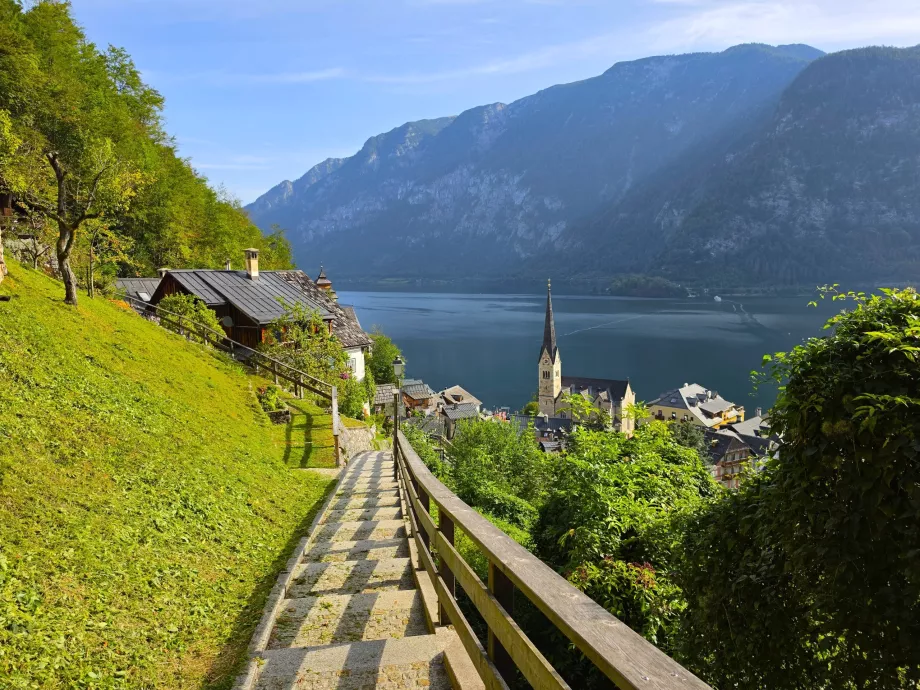 Utsikt over Hallstatt fra Salzberg-stien