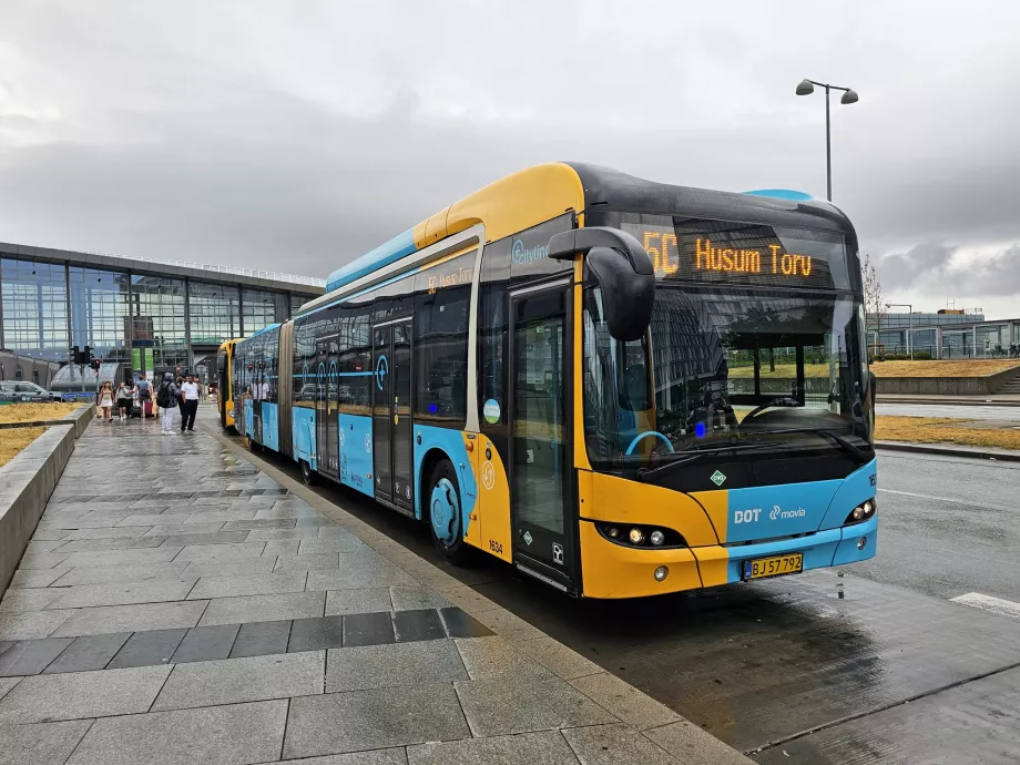 Buss 5C til København sentrum