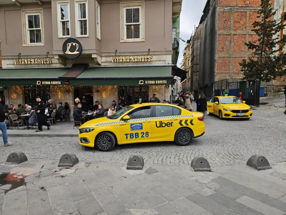 Taxi/Uber i Istanbul sentrum