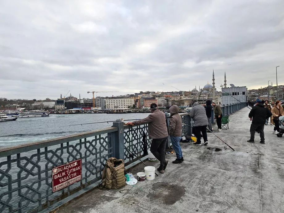 Fiske fra Galata-broen
