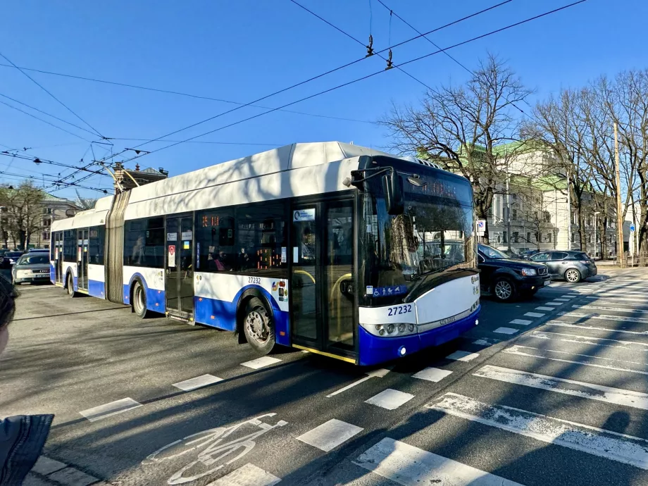 Trolleybuss i Riga