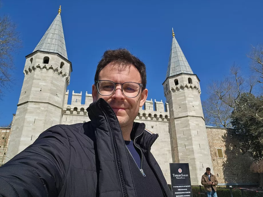 Jeg på Topkapi-palasset