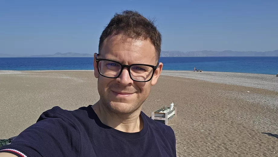 Christopher på Windy Beach