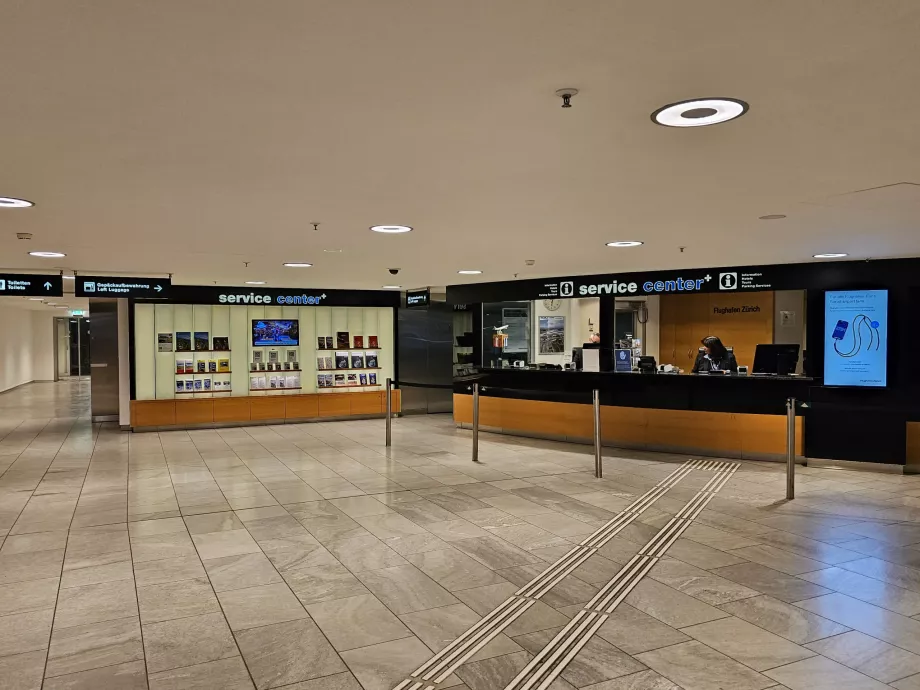 Servicesenter, bagasjeoppbevaring