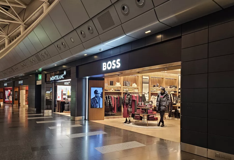 Butikker i transittområdet