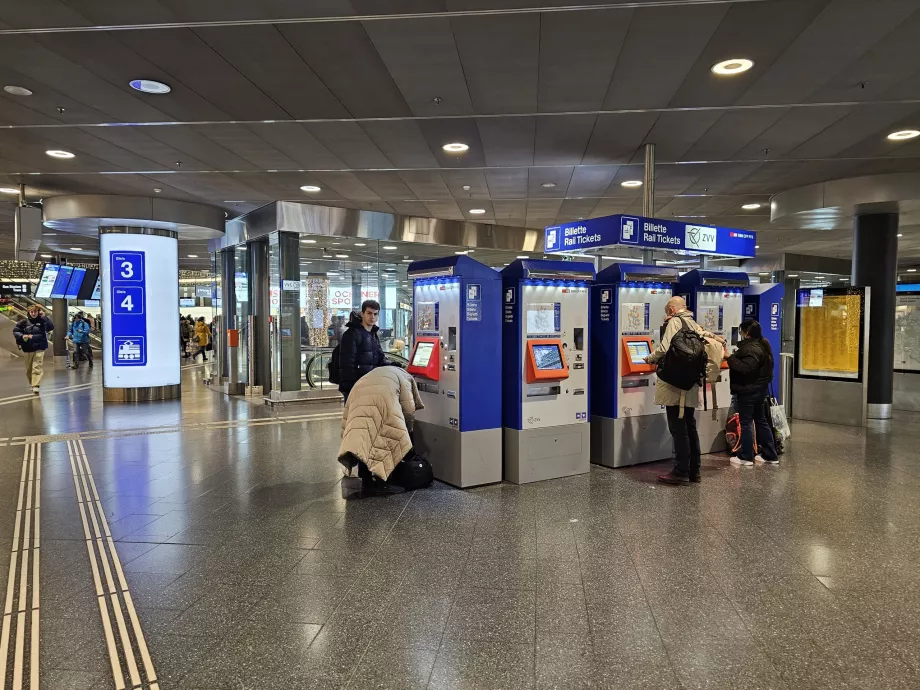 Billettmaskiner SBB + ZVV