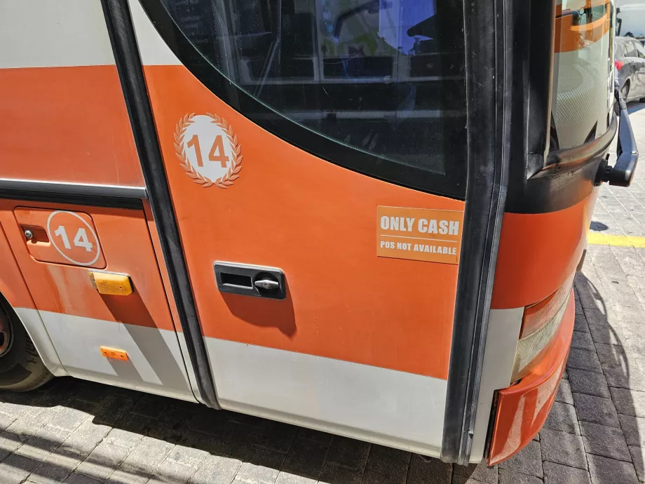 Kun kontant betaling - KTEL Rhodos