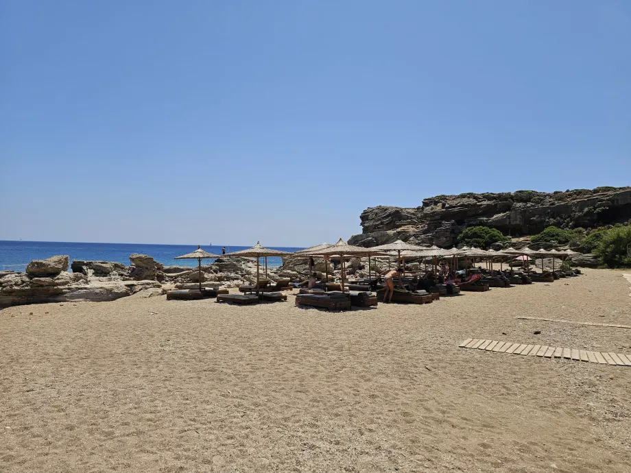 Strand i nærheten av Kallithea Springs