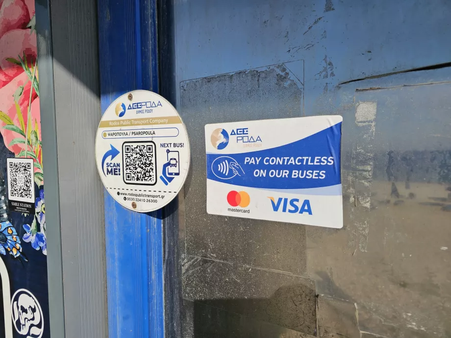 Kontaktløse betalinger på DES Roda-bussene