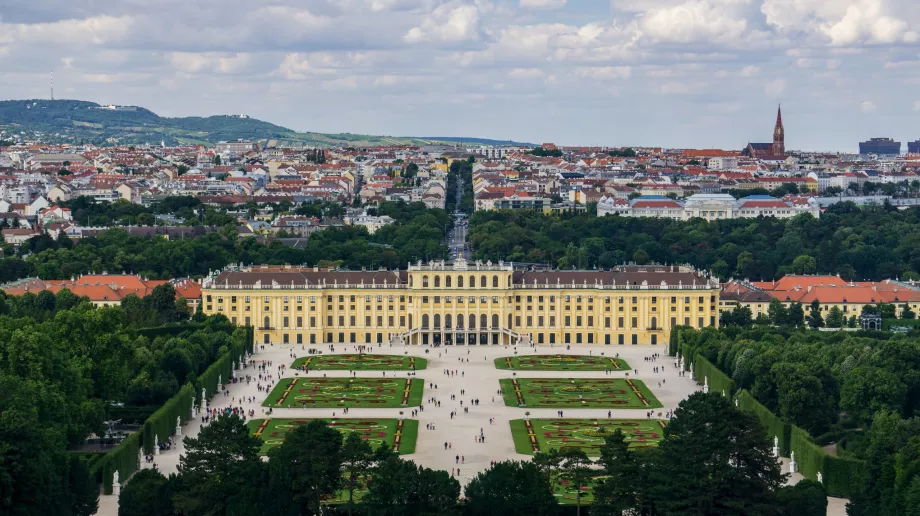 Utsikt over Schönbrunn
