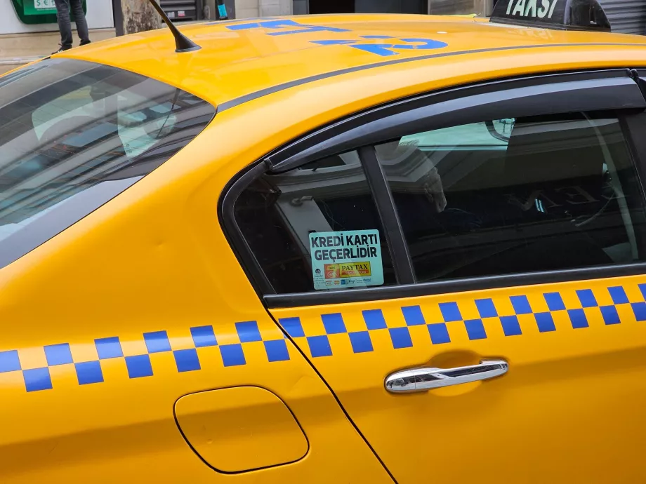 Mulighet for å betale med kort i taxien