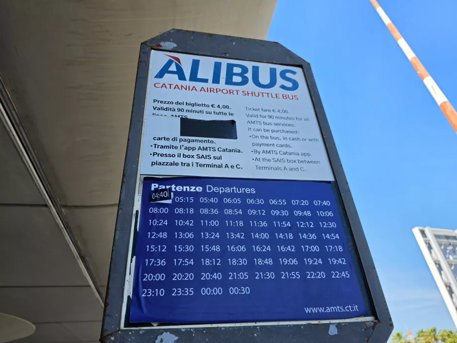 Alibus rutetabell