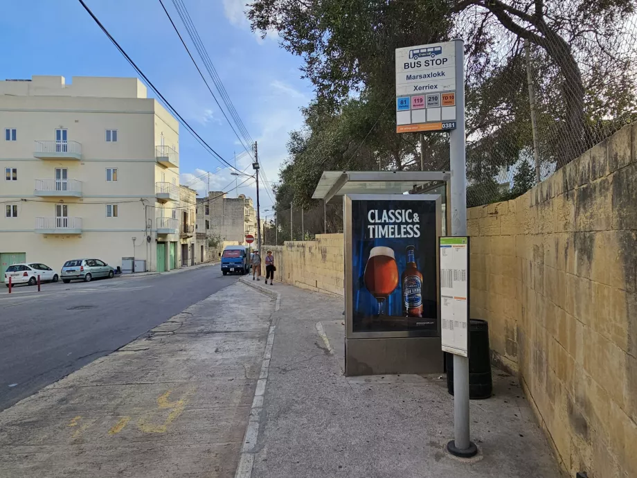 Bussholdeplass på Malta