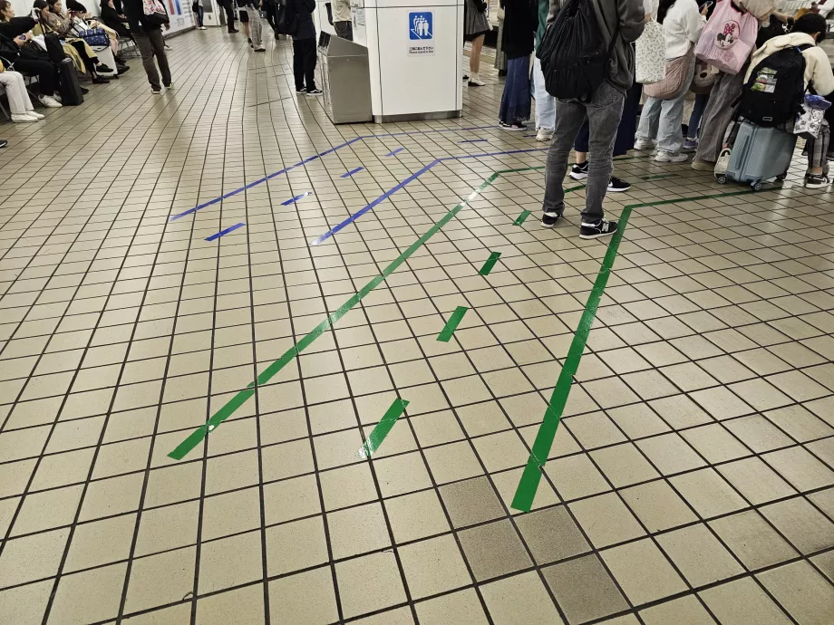 Ombordstigning uten billett fra det grønnmerkede området