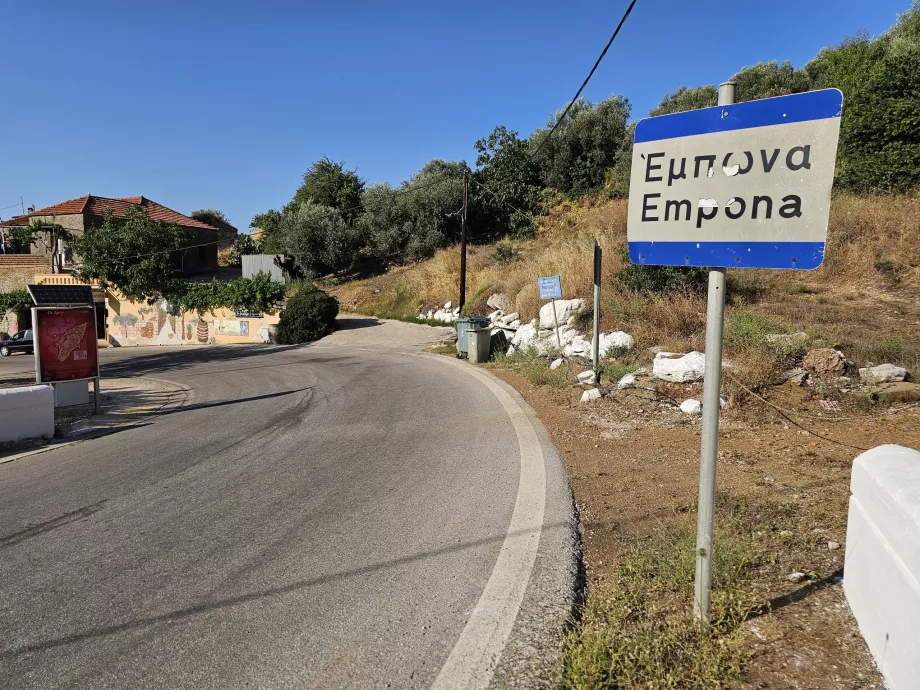Markerer begynnelsen på landsbyen