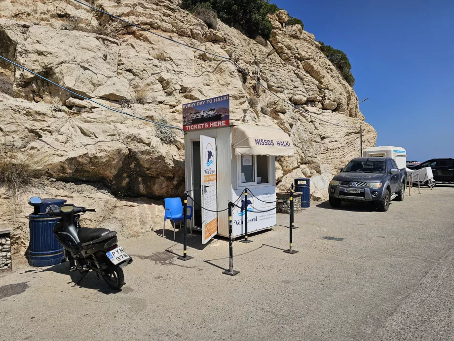 Fergebillettbutikk, Skala Kamirou havn, Rhodos