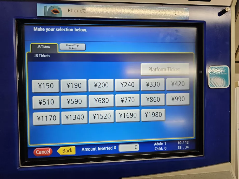 Velge en pris i maskinen