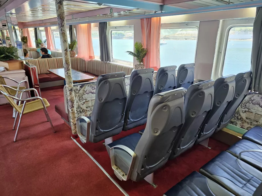 Interiøret på fergen