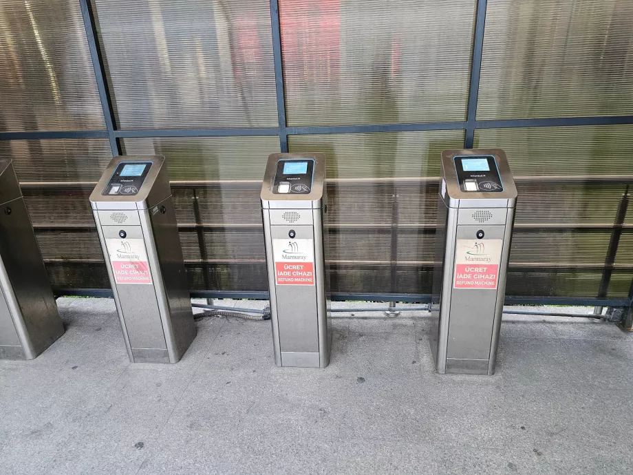 Marmaray Automater for refusjon av billettpriser