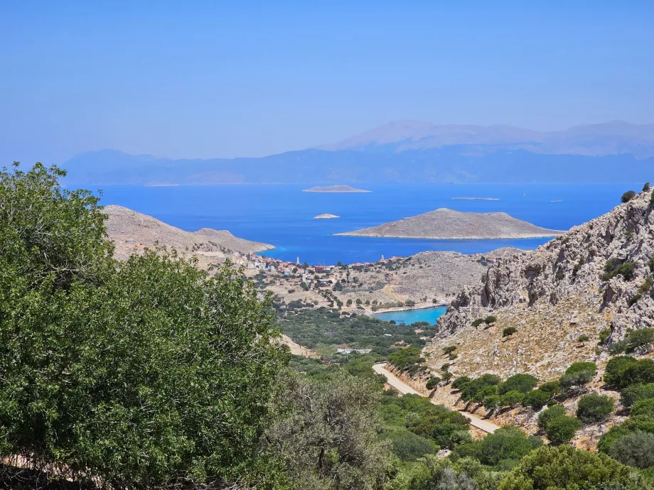 Utsikt over byen Chalki