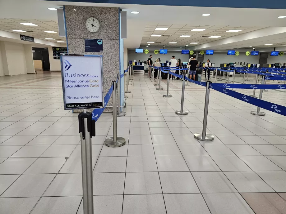 Innsjekking på business-klasse