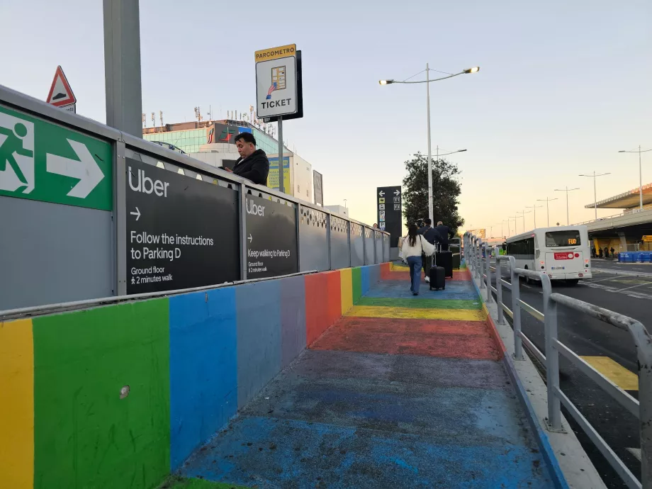 Veibeskrivelse til Uber-hentepunktet