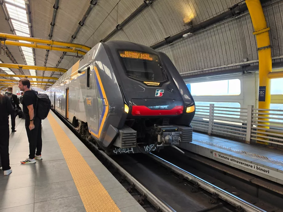 Tog ved Fiumicino lufthavn