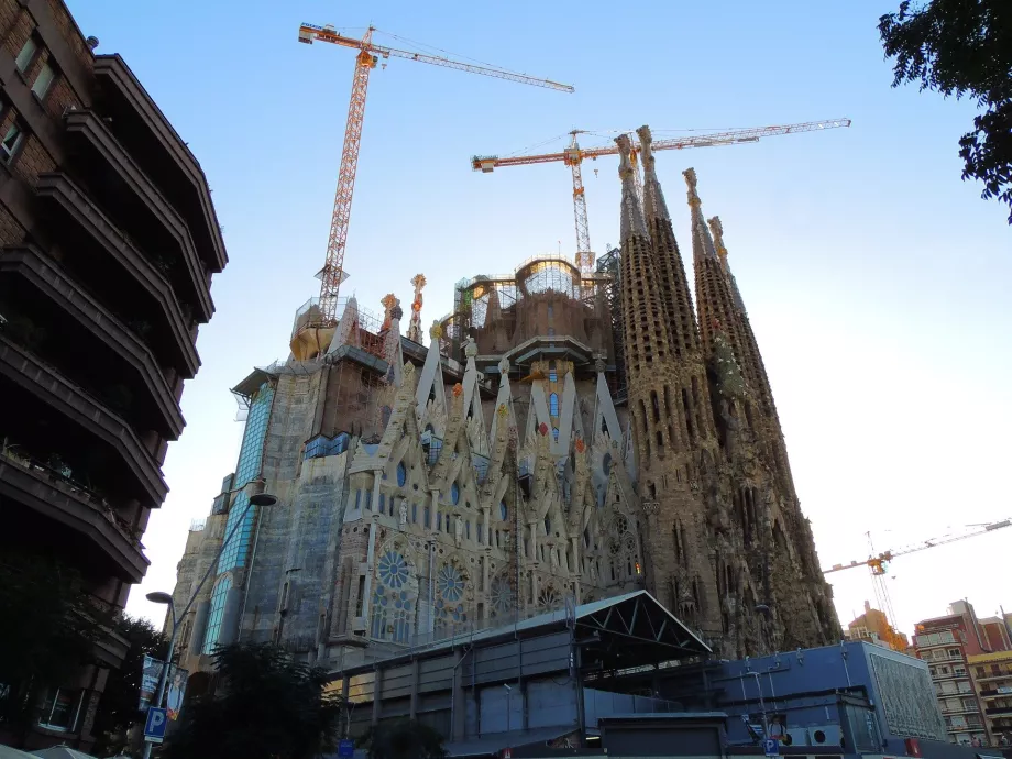 Den pågående byggingen av Sagrada Família
