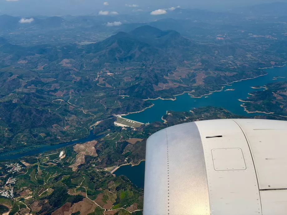 Før landing i Hainan