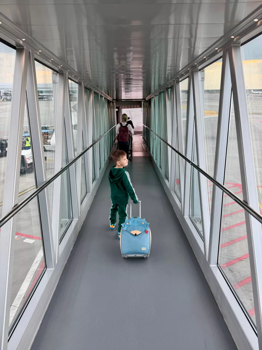 Ombordstigning på et fly