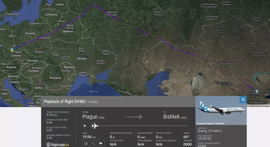 Fly Praha - Bisjkek