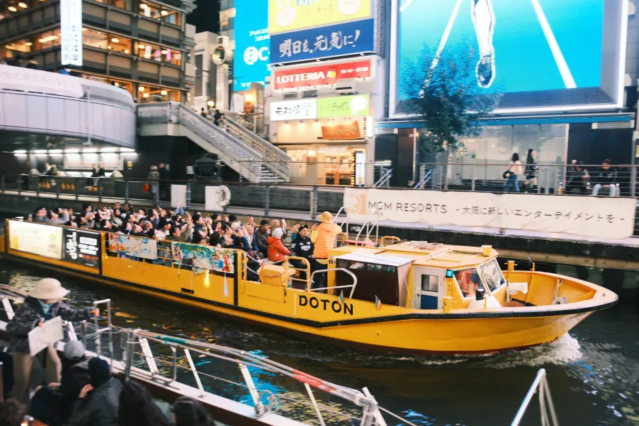 Cruise på elven Dotonbori