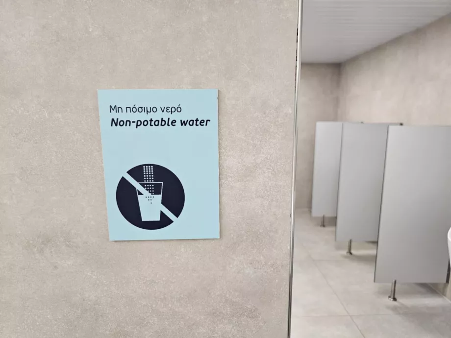 Vannet er ikke drikkbart