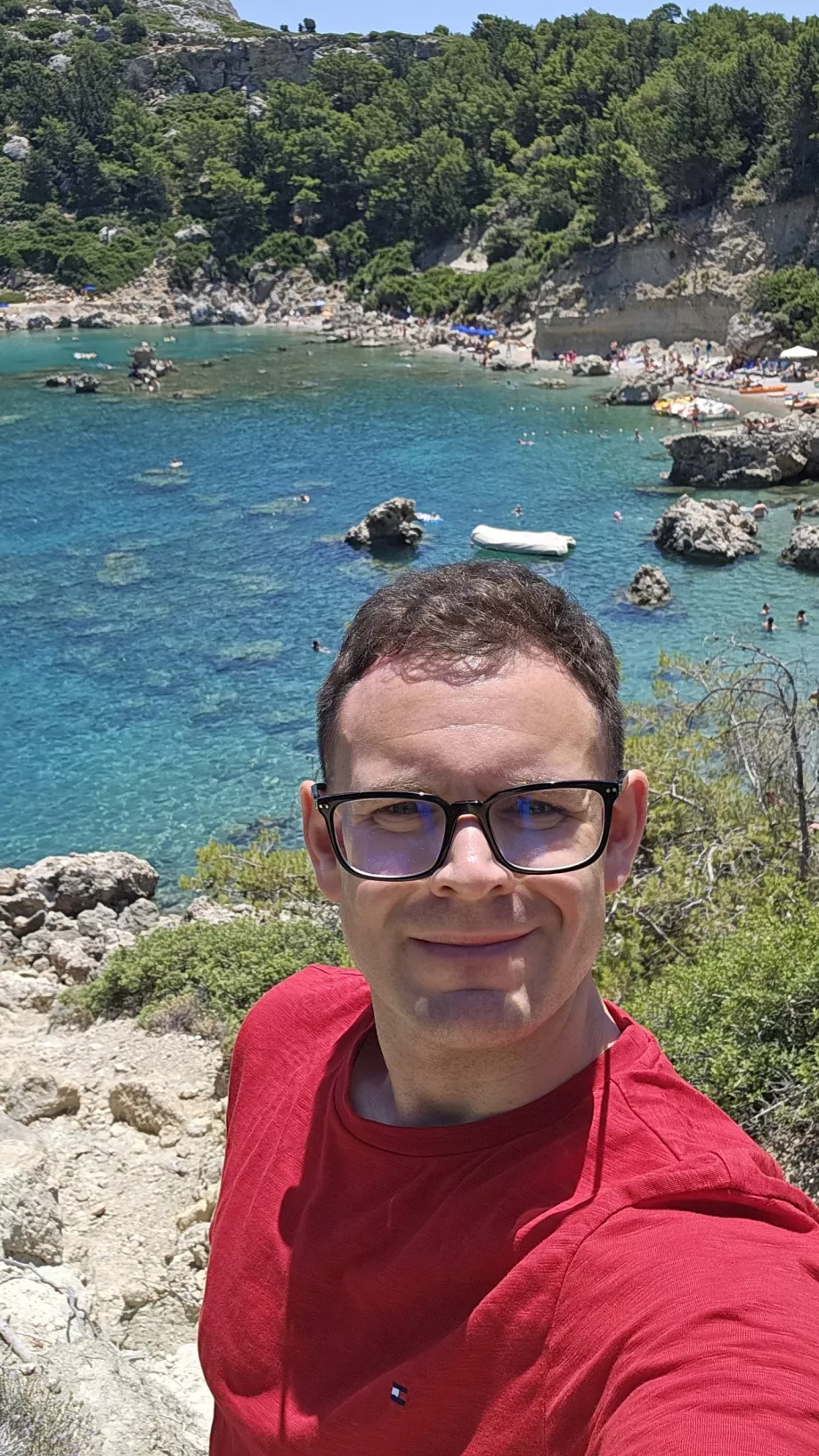 Christopher på Anthony Quinn Beach