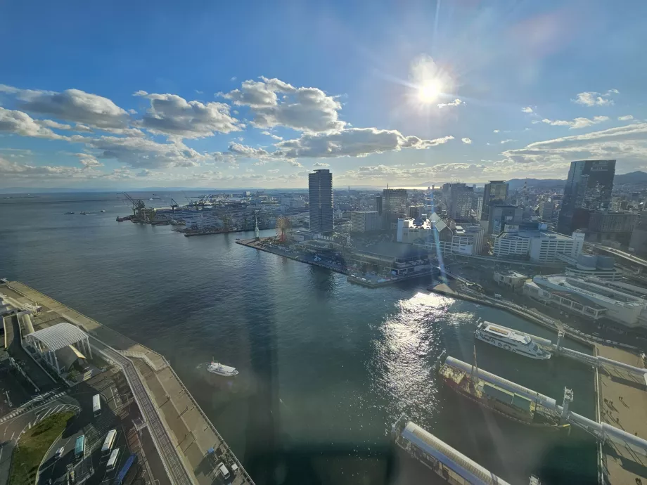 Utsikt fra Kobe Port Tower