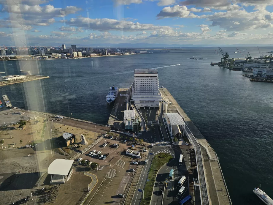 Utsikt fra Kobe Port Tower